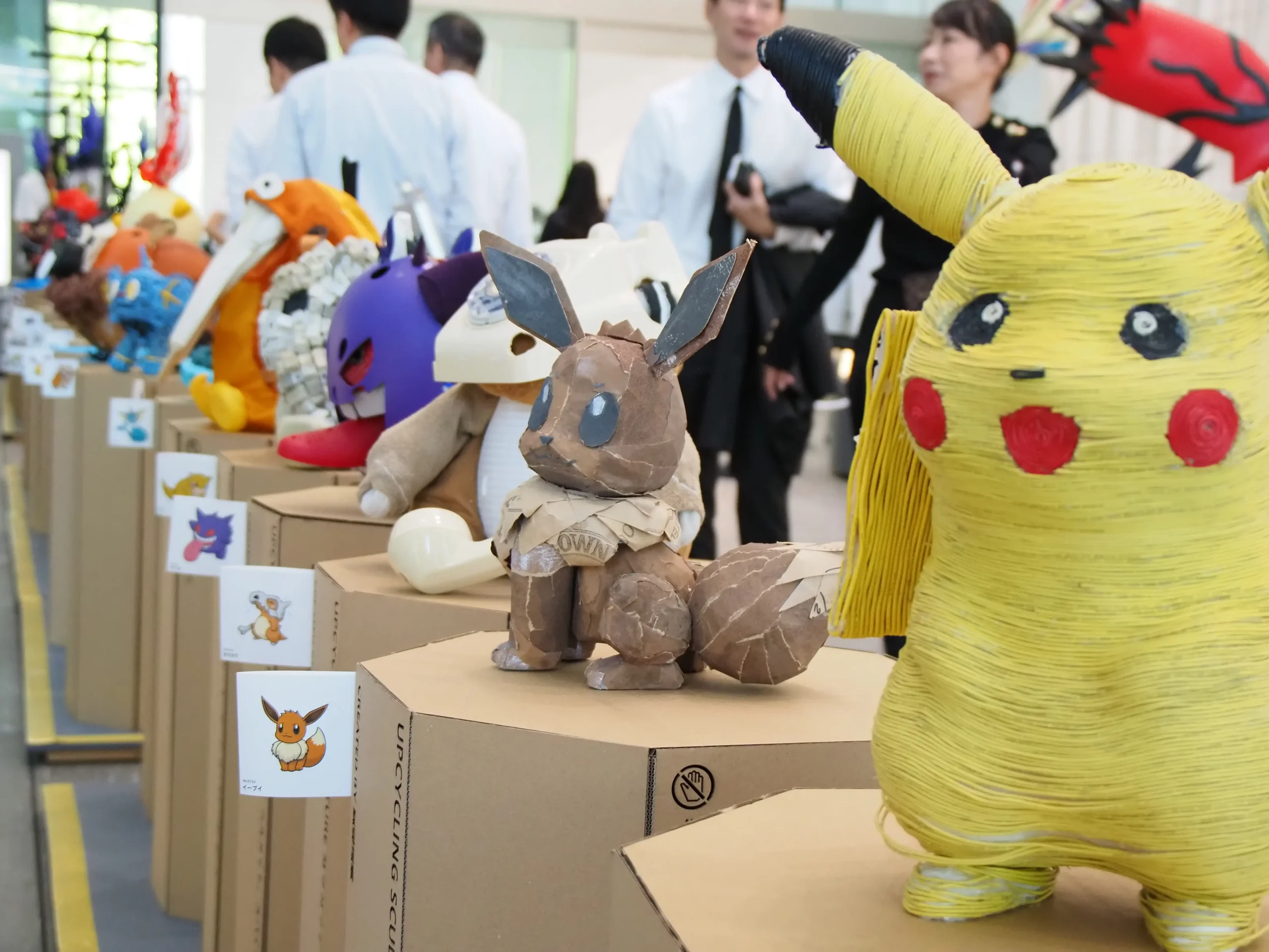 【イベントレポート】「ポケモンと考える アート・環境教育展 in 八重洲」訪問記　――多摩美大生による50体以上の立体作品